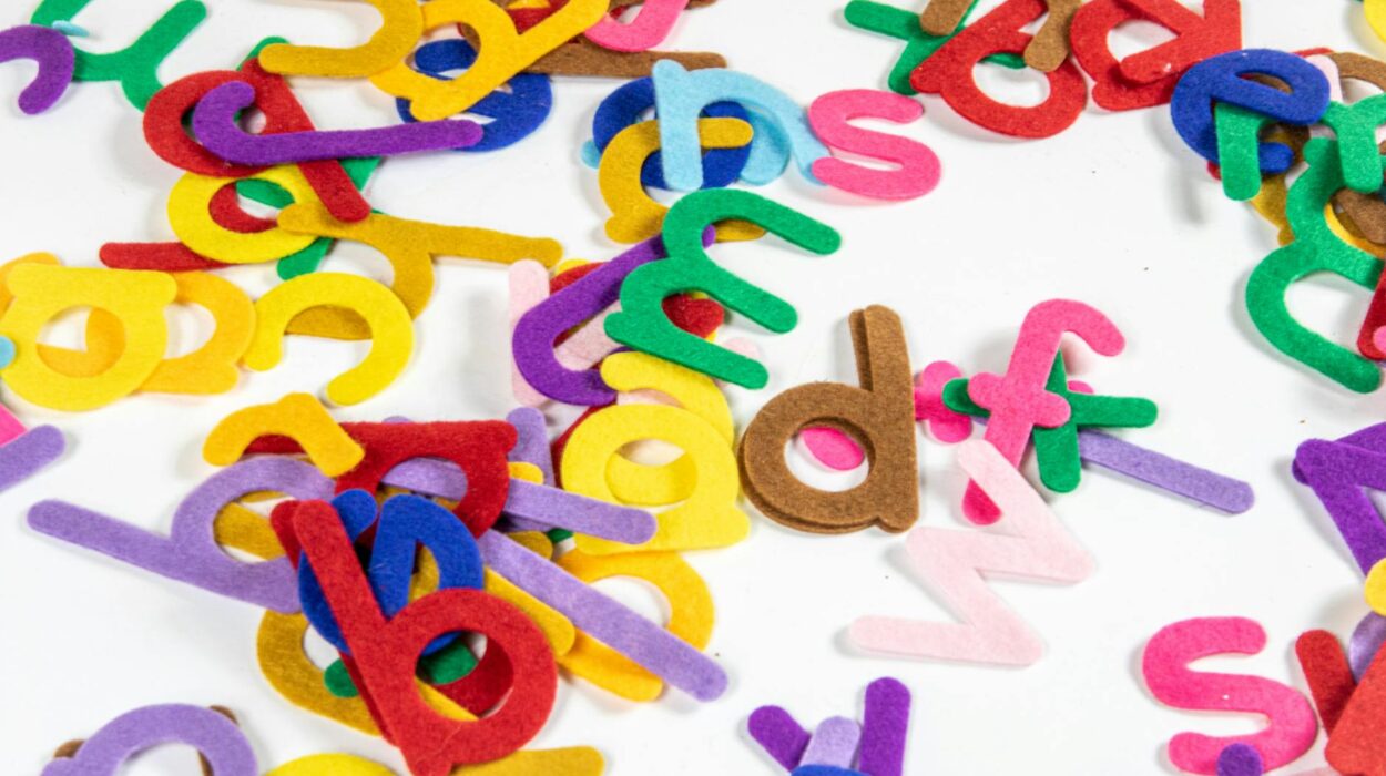 Assorted Colorful Cutouts Of Alphabet