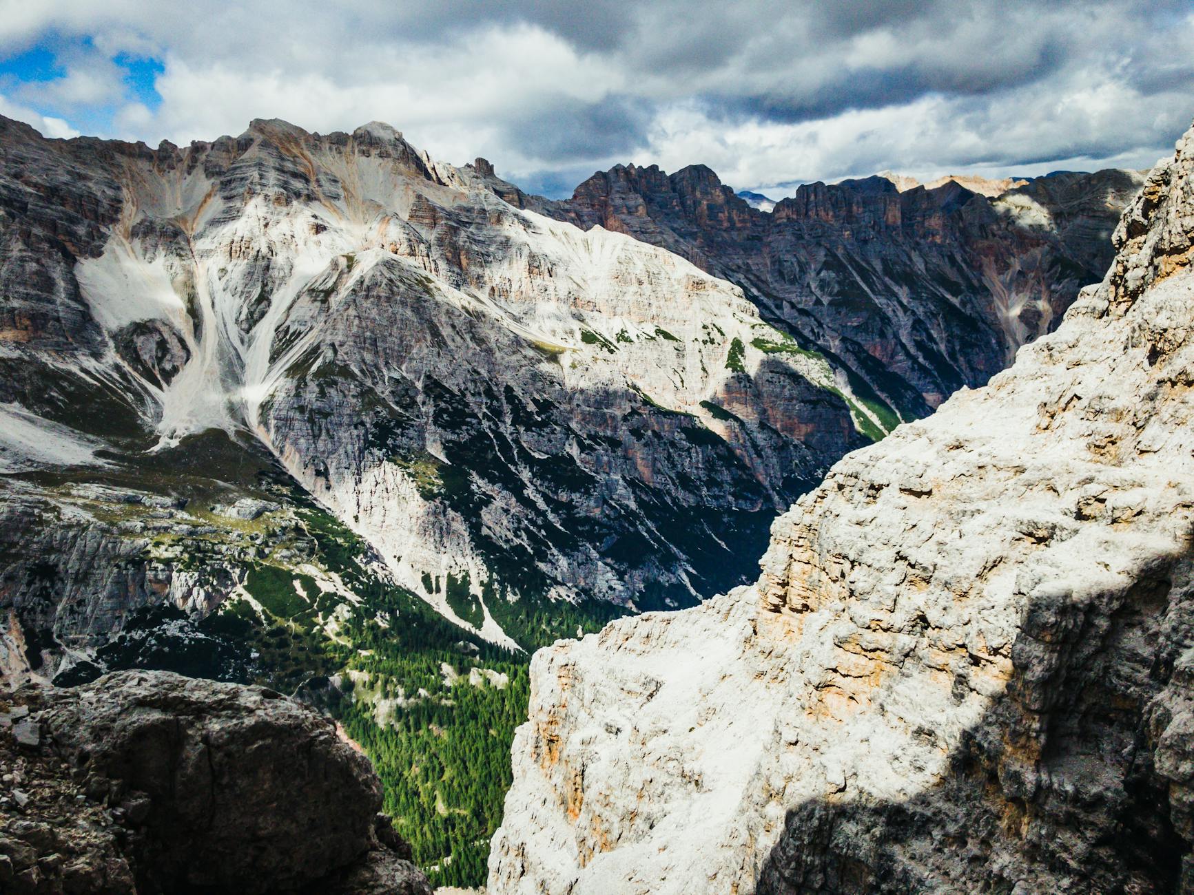 Tofana mountains in the Dolomites